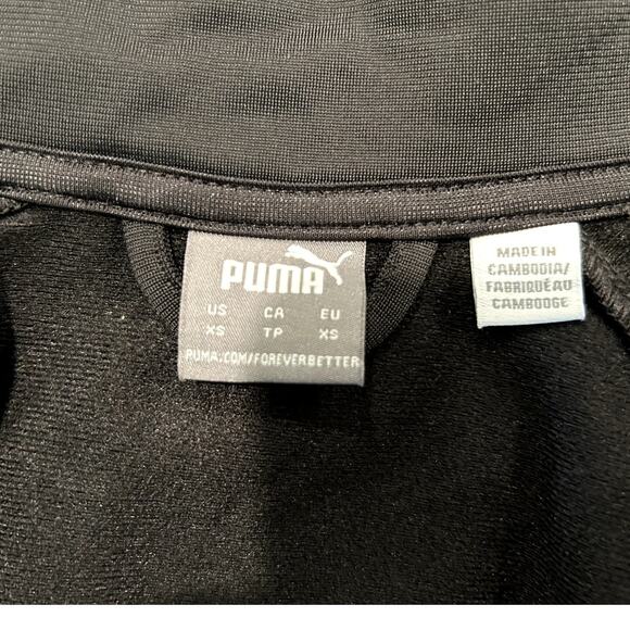 Puma Womens Piped Track Jacket - 680672-55 - Puma Black/Garnet Rose - XS B71 - Picture 6 of 7